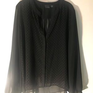 Beautiful Black sheer blouse